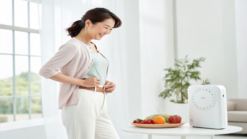 基礎代謝を上げてダイエット成功へ!整体師が教える体質改善のポイント 1 基礎代謝を上げてダイエット成功を目指す女性のイメージ写真