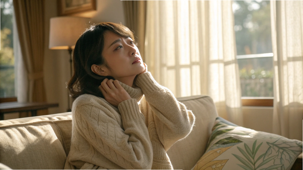 体の冷えやだるさで悩む女性