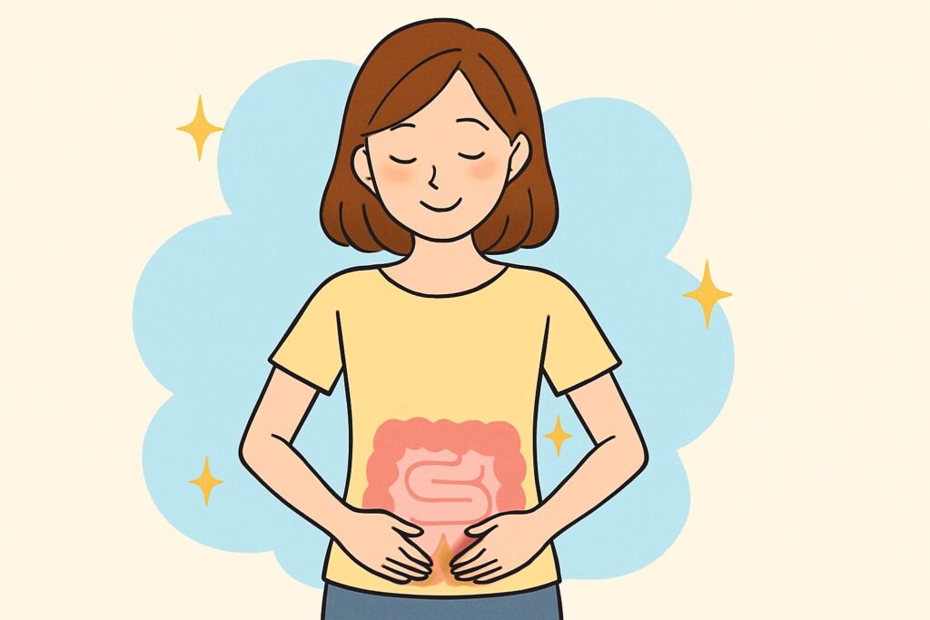 胃腸が改善された女性