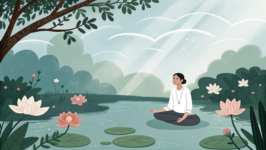 ストレス・不調に効く!セロトニンを自然に増やすマッサージの力 4 serotonin breathing and meditation 1
