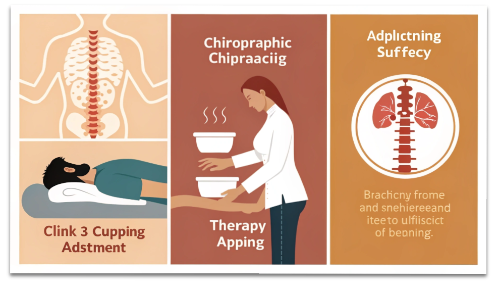 整体・吸玉・腸もみで冬の免疫力を高める方法を紹介した図解。血流改善・自律神経調整・腸活の効果をまとめたイラスト。