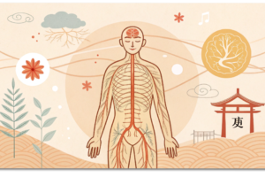 腸と自律神経のつながりを表したイラスト