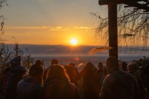 八王子のさわい整体院院長が撮影した新年の初日の出と清々しい朝の景色
