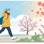 春の柔らかな日差しが差し込む八王子の風景とリラックスした雰囲気