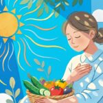 夏の青空と木漏れ日｜東洋医学で読み解く夏の体調管理